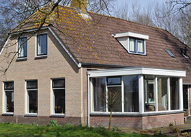 renovatie woonboerderij + serre