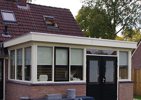 serre aanbouw t.b.v. keuken